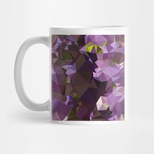 Rich Lilac Purple Abstract Low Polygon Background Mug